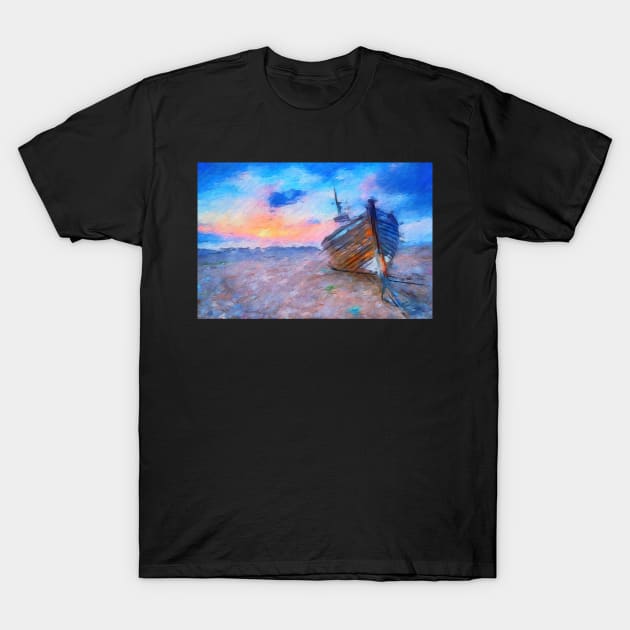 Ship on the Shore T-Shirt by cannibaljp